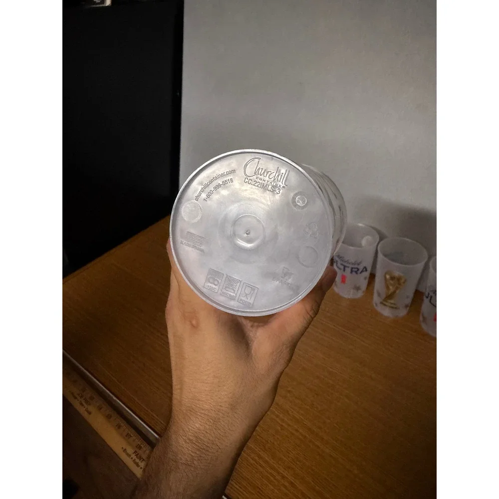 Michelob Ultra FIFA World Cup Plastic Stadium Cups Set of 5 Frosted Soccer Beer
